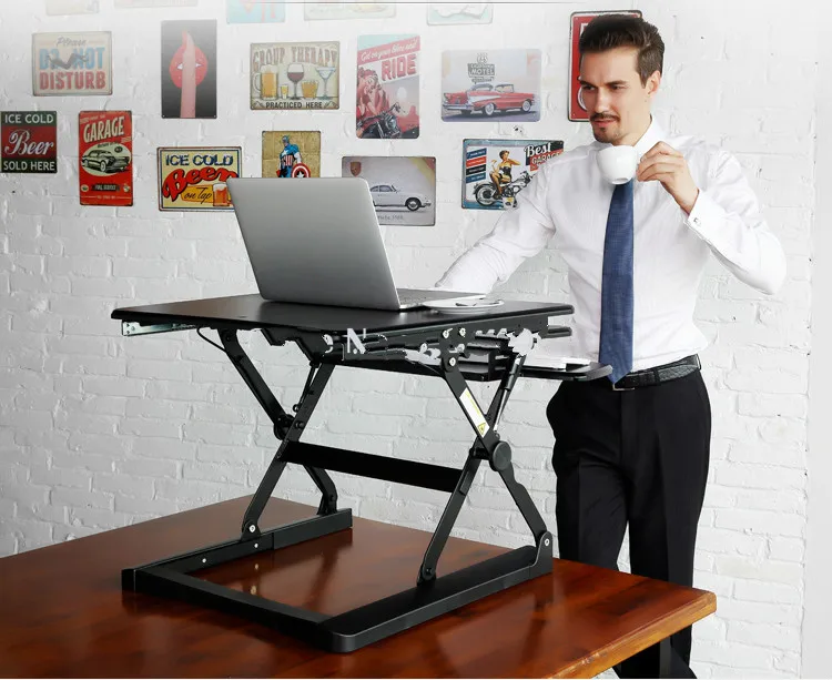 Loctek M1 EasyUp регулируемая высота стол для работы стоя-сидя подъемный механизм стола складной столик для ноутбука Тетрадь/стойка-держатель для