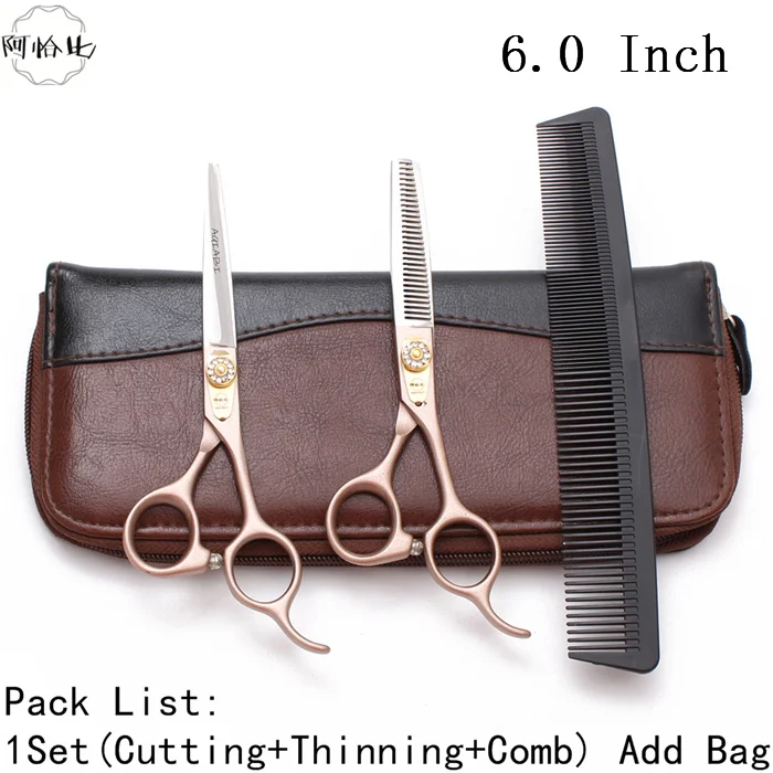 A9105 Jin D-1 60YY Ножницы для парикмахера 5'' 5.5'' 6'' Japan 440C AQIABI филировочные ножницы ножницы для стрижки волос ножницы для парикмахера - Цвет: A9105 Jin D-1 60YY