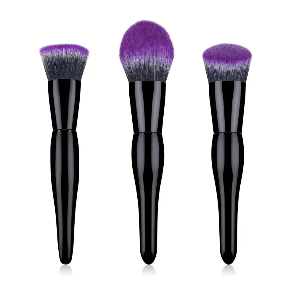 

Luxury Purple Makeup Brushes Set Powder Foundation Blush Conclear Face Blending Portable Slim Beauty Professional Cosmetic Tool