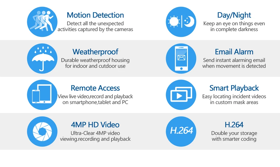 Techege 4MP CCTV система 8CH DVR 1080P 2K видео выход 4MP металлическая Водонепроницаемая уличная AHD CCTV камера система XMeye Удаленный просмотр