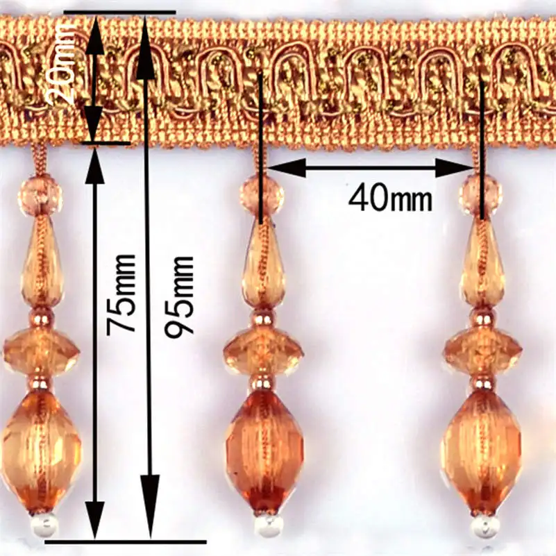 Кристалл бисером занавес край швейная бахрома отделка с кисточками обивка Свадебный декор элегантное кружево 1 м