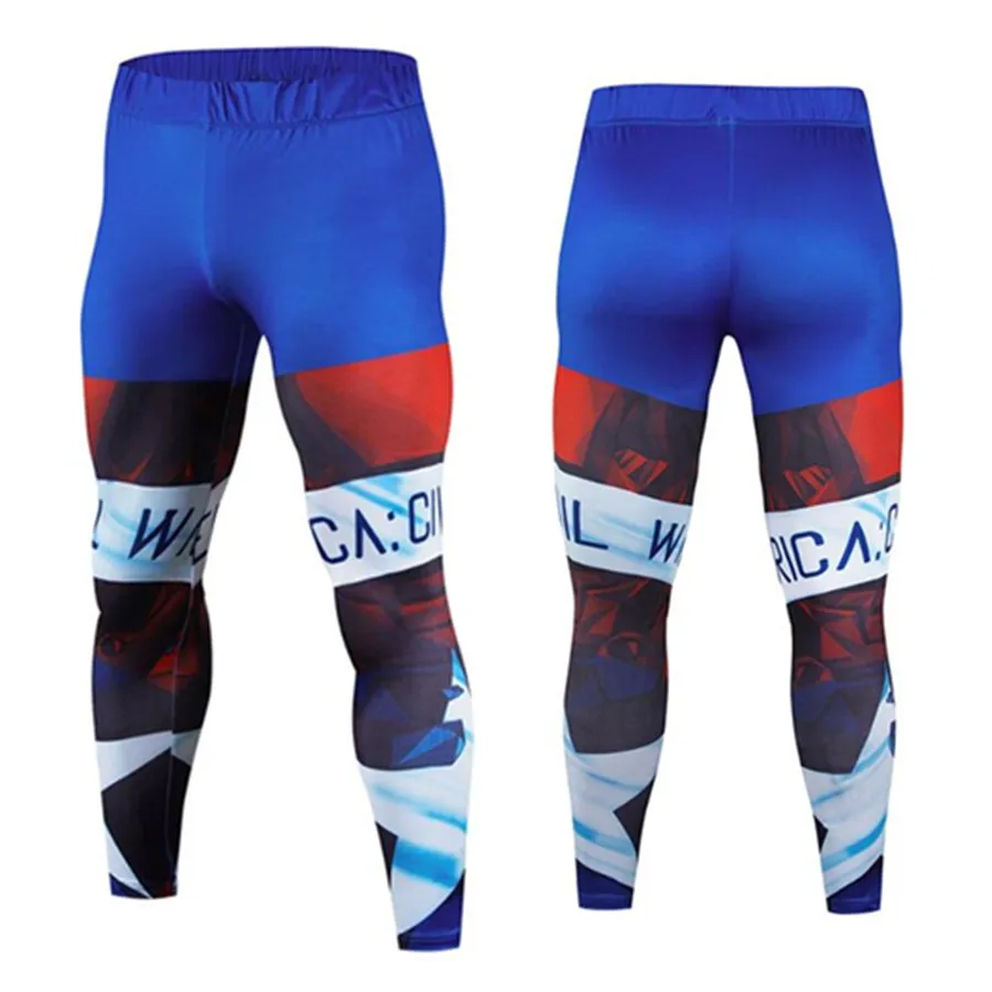 

Captain America Compression Pants Men Sports Wear Jogging Pants Men Sports Leggings Training Pants Gym Man Running Shorts
