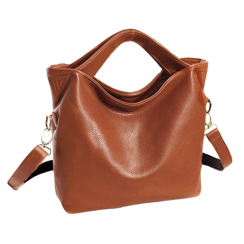 Beste Vrouwen Vintage PU Leather Tote Handtas Dames Crossbody Messenger Schoudertas