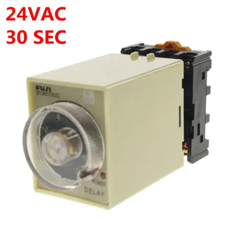 

24VAC Power off delay time ST3PF Relay 0-30 seconds with Socket Base PF083A