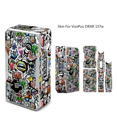 1 шт. электронная сигарета стикер s для VOOPOO DRAG TC 157W коробка мод кожи наклейка - Цвет: 023