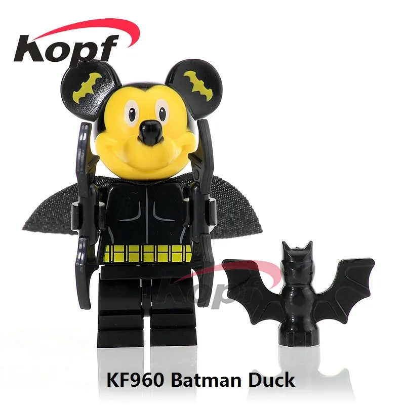 

Single Sale Super Heroes Batman Iron Man Spiderman Captain America Duck Dolls Building Blocks Children Toys Christmas Gift KF960