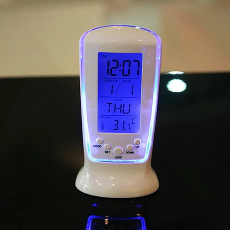 LED Electronic Alarm Clock Candy Grabber Back Light LCD Desktop Table