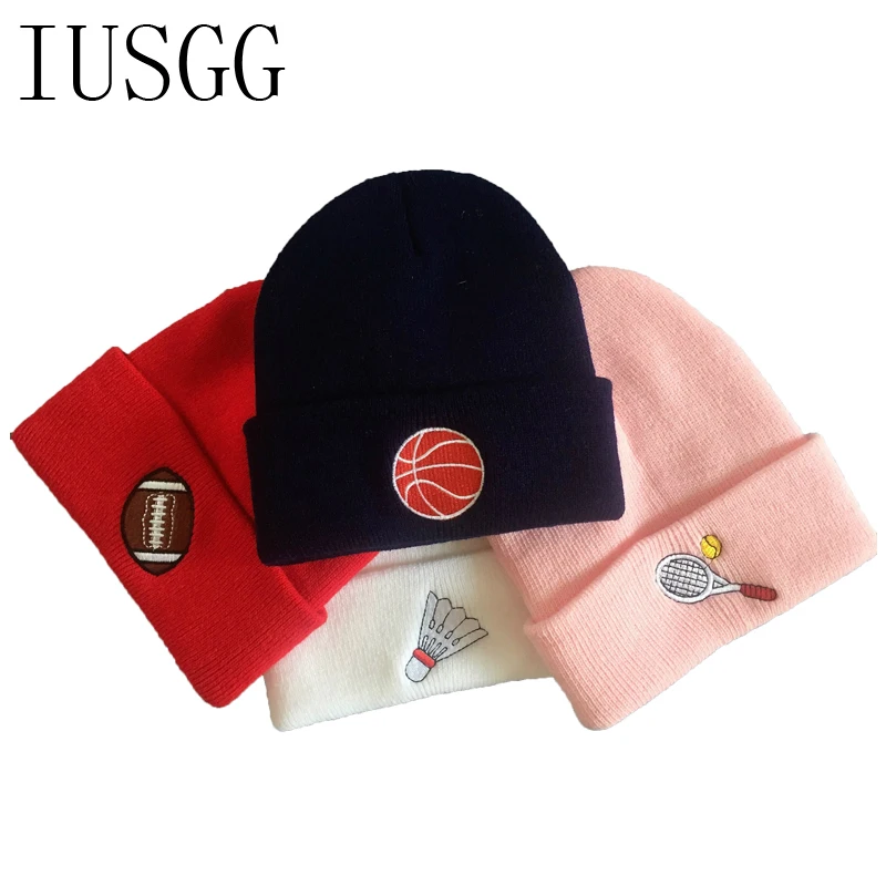 

Man and Women Beanies Balls Basketball Badminton Rugby Tennis Pattern Gorros Casual Winter Hat Warm Knitted Hat Hip Hop Skullies