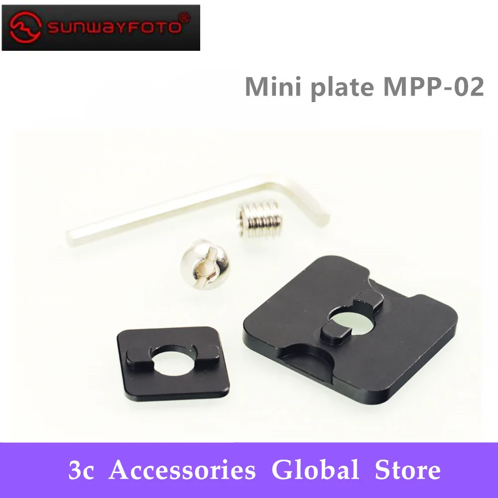 Sunwayfoto MPP 02 Mini plaпосылка Mate plate для соединения 2 зажимов штатива|Моноподы| |