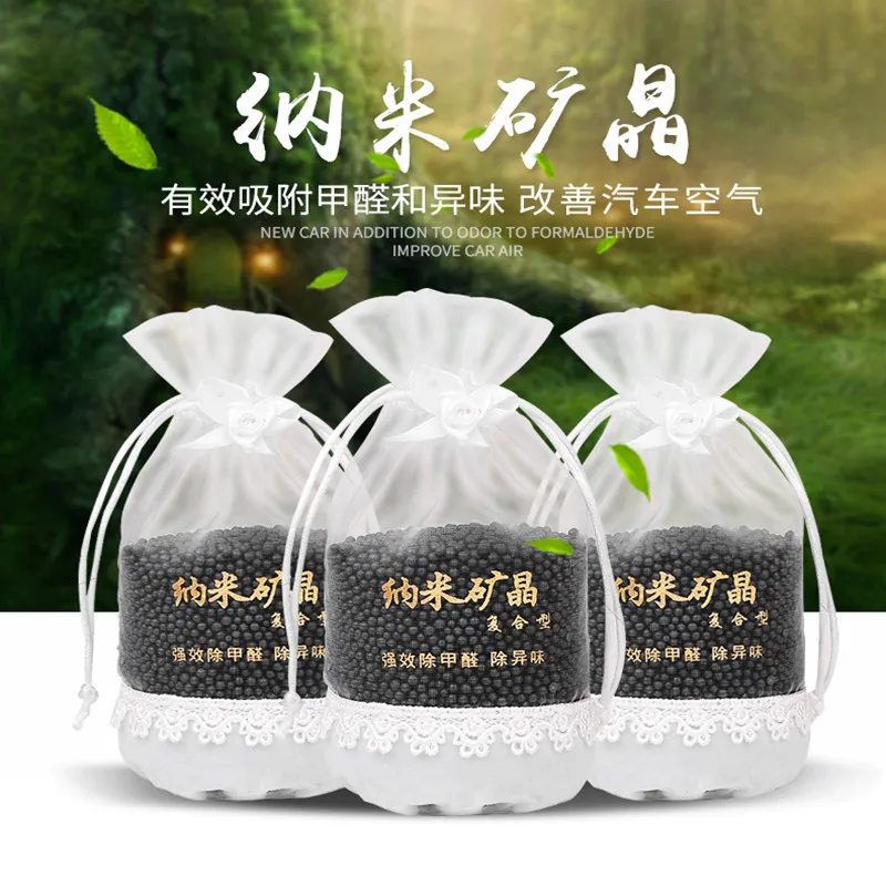 Авто нано-минеральный кристалл дезодорирующий углеродный карбоновый орнамент