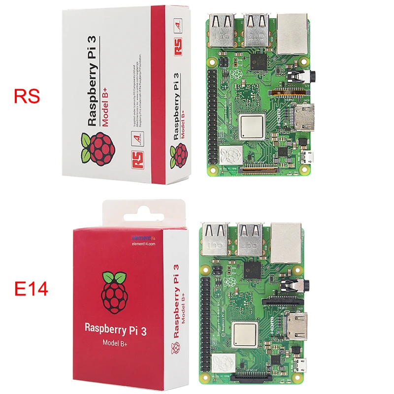 Комплект Raspberry Pi 3 Model B+ Plus из Великобритании+ сенсорный экран 3,5 дюйма+ чехол+ питание+ 32 Гб SD+ HDMI+ радиатор+ usb-кабель