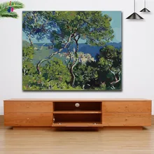 DIY цвета картины по номерам с цветами монета пейзаж Картина Рисунок Живопись по номерам Обрамленный дом