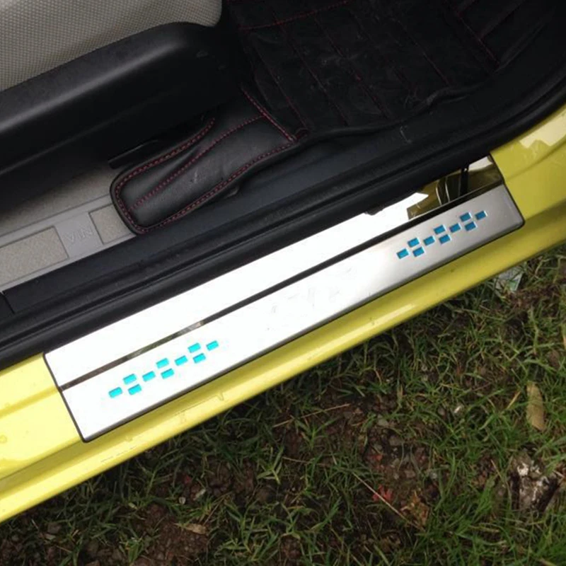 Prix pour Styling de voiture Pour Honda Fit Jazz 2014 2015 2016 Inoxydable Steel Side Door Sill Plat D'usure Seuil Couverture Garnitures 4 Pcs Prix pour Styling de voiture Pour Honda Fit Jazz 2014 2015 2016 Inoxydable Steel Side Door Sill Plat D'usure Seuil Couverture Garnitures 4 Pcs