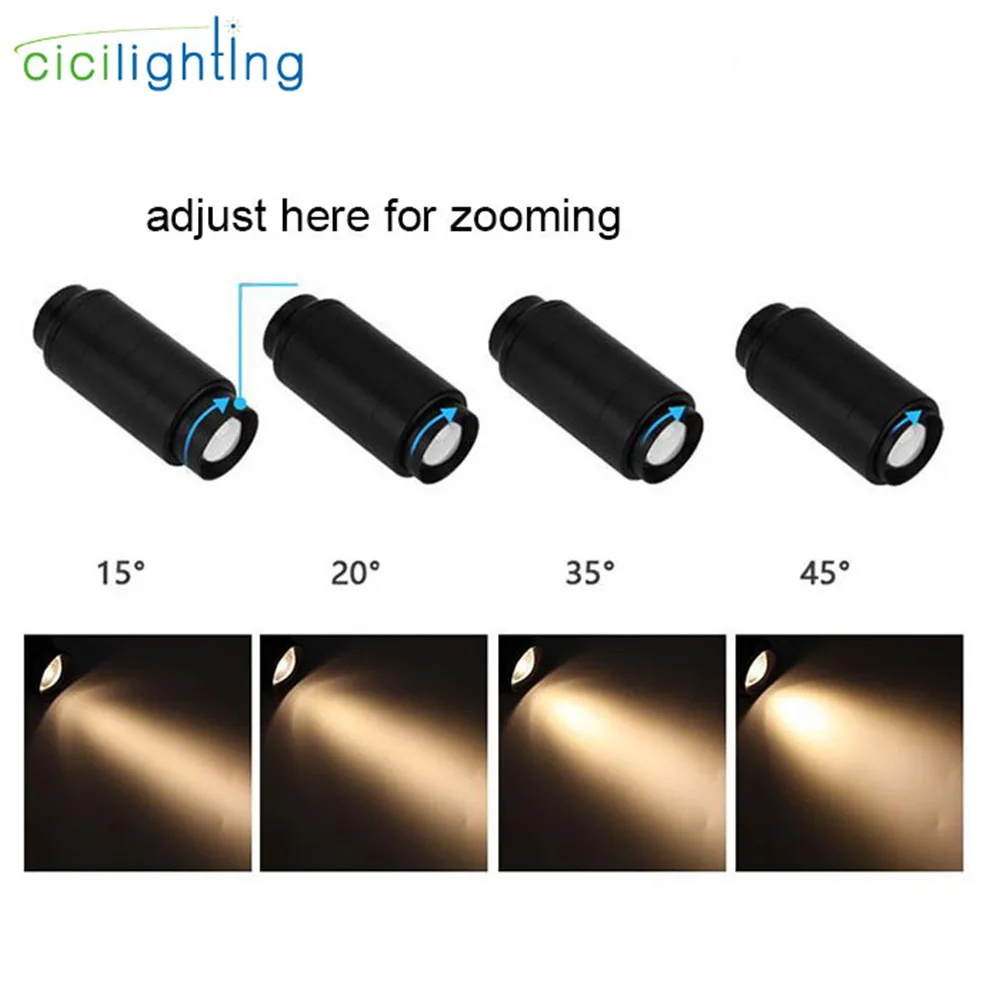 Modern Track Light Zoomable Adjustable Beam Angle Rail lamp Spot Clothing Shoes Shop Zoom Exhibition Gallery Lamp COB Spotlights 4