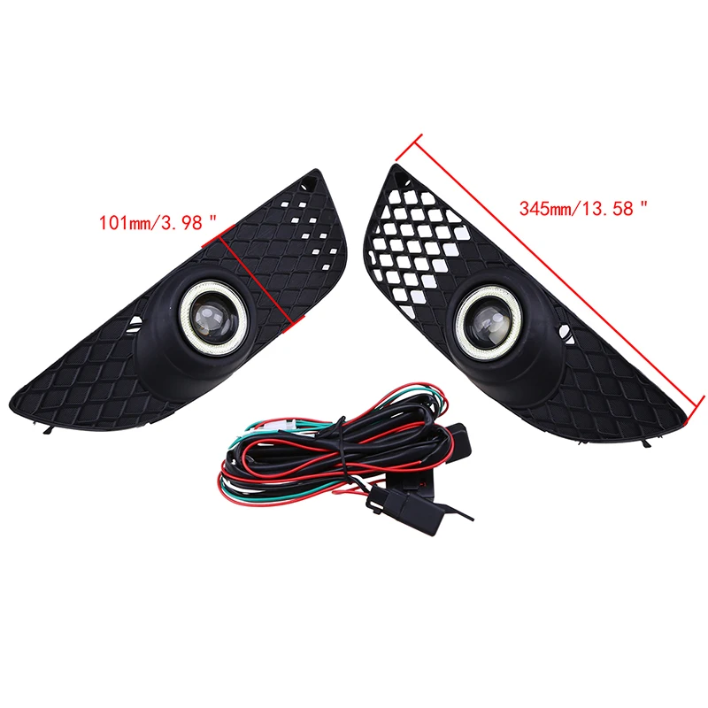  POSSBAY Car Daytime Running Light Foglights LED Angle Eyes Ring Fog Light For Mitsubishi Lancer 200 - 32887271353