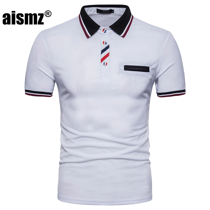 Download Aismz Male Casual style polo shirt fashion brand New ...