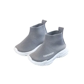 

Spring Children Shoes Girls Sneaker For Running Boys Casual Shoes Outdoor Anti-Slippery Fly Knit Kids Socks Shoe Sneaker 1-6Y