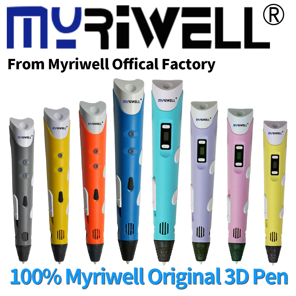 Myriwell Official 3D Pen 3D Printing Drawing Pen 9 Meters ABS Filament Magic Simple Packing Cheap