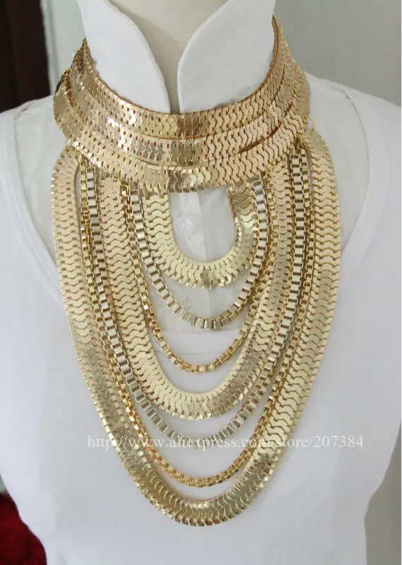 Модное готическое ожерелье CirGen, 6 цветов, многослойная цепочка в виде змеи, ручная работа, массивное ожерелье бижутерия, ожерелье, женское ювелирное изделие, C13