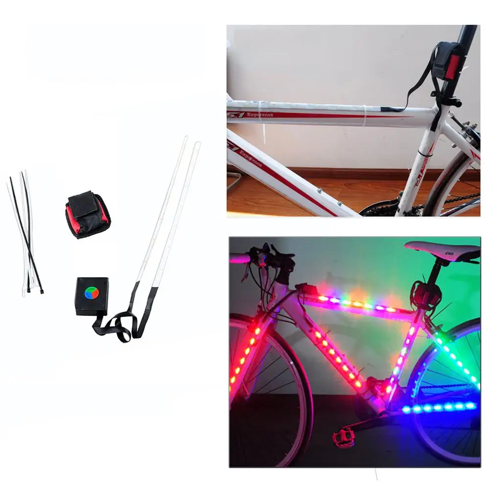Велосипедный спорт Светодиодные ленты светильник s рама для велосипеда декоративный светильник лента светильник, Аксессуары для велосипеда