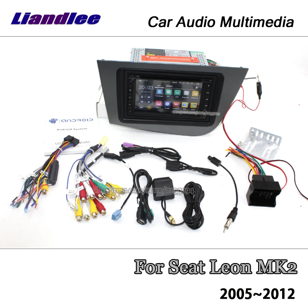 Excellent Liandlee Android 7.1 UP For Seat Leon MK2 2005~2012 Stereo BT Video Wifi DVD Player Carplay Map GPS Navi Navigation Multimedia 2