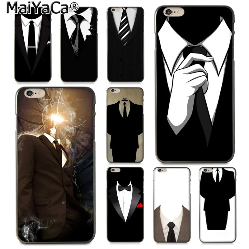 

MaiYaCa Anonymous a man with business suit Newest phone Case for Apple iphone 11 pro8 7 66S Plus X 5S SEXS XR XS MAX