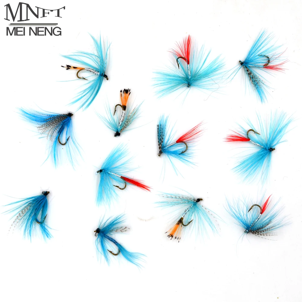 MNFT 10 шт. 12 # синяя Москитная Нимфа Mayfly Сухие Мушки для ловли нахлыстом рыболовные