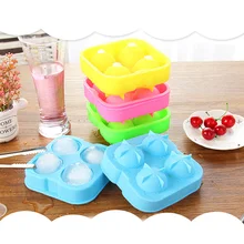 Виски силиконовая форма для льда мяч форма для выпечки Кирпич лоток Круглый Бар аксессуары высокого качества случайный цвет