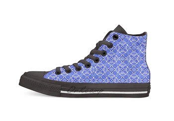 

Portuguese azulejo tiles. Casual High Top Canvas shoes sneakers Light Walking Shoes