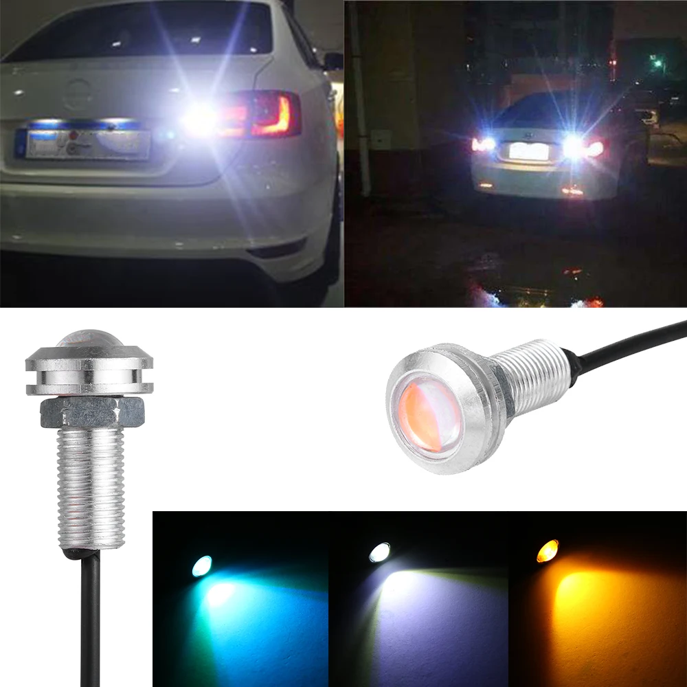 

DC 12V 5W 18MM LED Eagle Eye Car Light Fog Parking Reverse Signal work Daytime Running Bulb DRL Signal Work Lamp Headlights