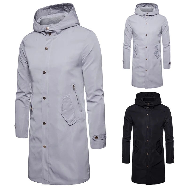 

Trench Coat Men New Arrival Mid-length Caot Wind Proof Mens Overcoats