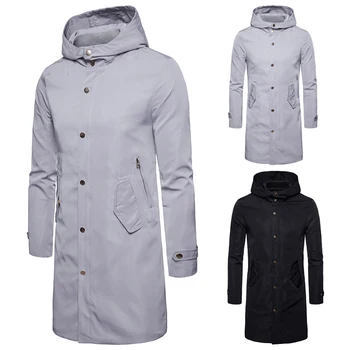 

Trench Coat Men New Arrival Mid-length Caot Wind Proof Mens Overcoats