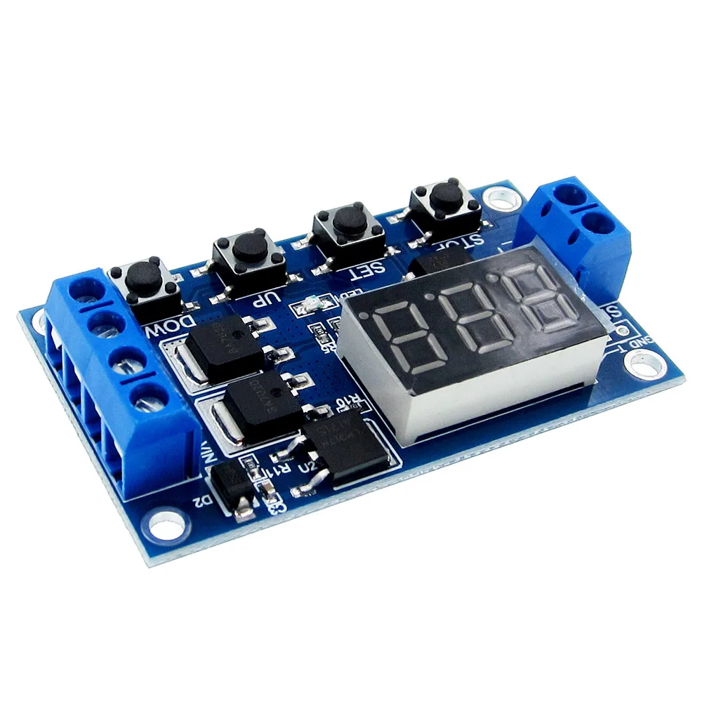 Trigger Cycle Timer Delay Switch 12 24V Circuit Board Dual MOS Tube