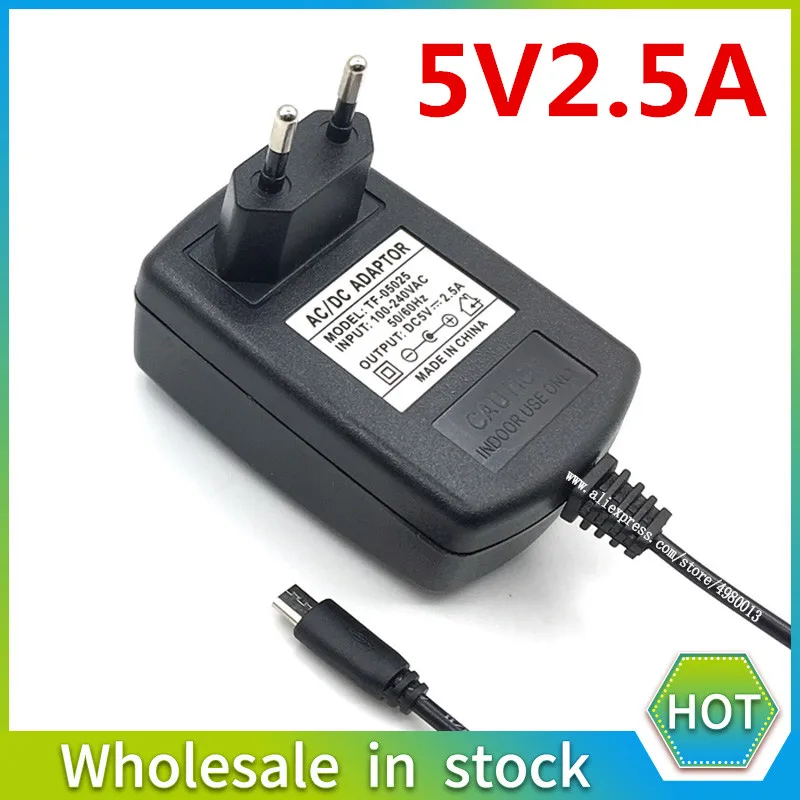 

DC 5V 2.5A Power Supply Converter Adapter EU Plug USB Charger for arduino Diy Kit good quatity