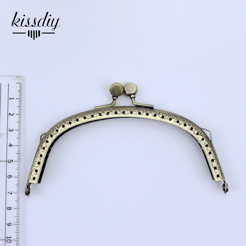 KISSDIY 10 шт./лот 12 5 см Античная бронзовая металлическая рама кошелька поцелуй