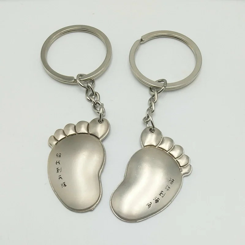 

Hot Creative Couple Keychain Wedding Gift Couple Ankles Accompany You To The End of The World Valentine's Day Gift Key Ring