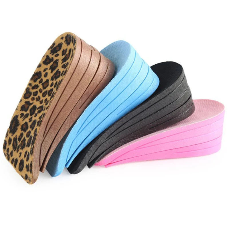 

High Quality Foot Pads 3cm 5cm Height Increase Insole Cushion Height Lift Adjustable Cut Shoe Heel Insert Taller Unisex