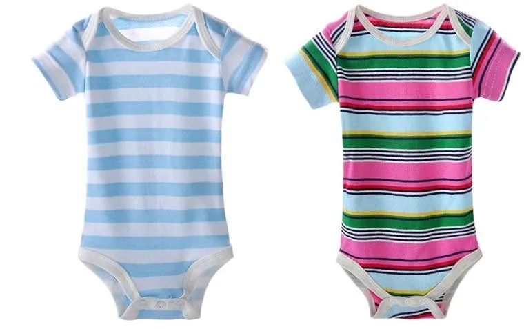 Одежда для малышей хлопковая одежда с короткими рукавами хлопковая детская одежда с вышивкой треугольник, от 0 до 24 месяцев, много цветов, 6 шт