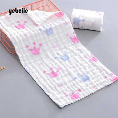 6 Yebeile/ хлопковое маленькое полотенце для лица 25*50 см, детское полотенце высокой плотности, мягкое детское полотенце для ухода за телом, сильное водопоглощение - Цвет: 6