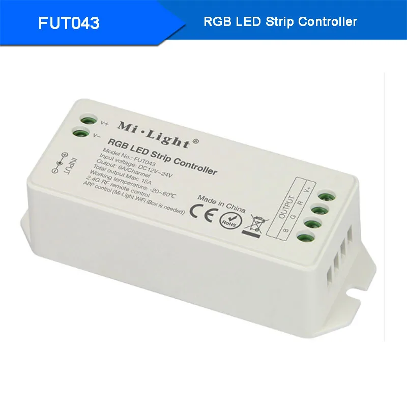 MiBOXER DC12V-24V 2,4G беспроводной пульт дистанционного управления RGB/RGBW/RGB+ CCT контроллер светодиодной ленты wifi умная панель выключить светильник - Цвет: FUT043