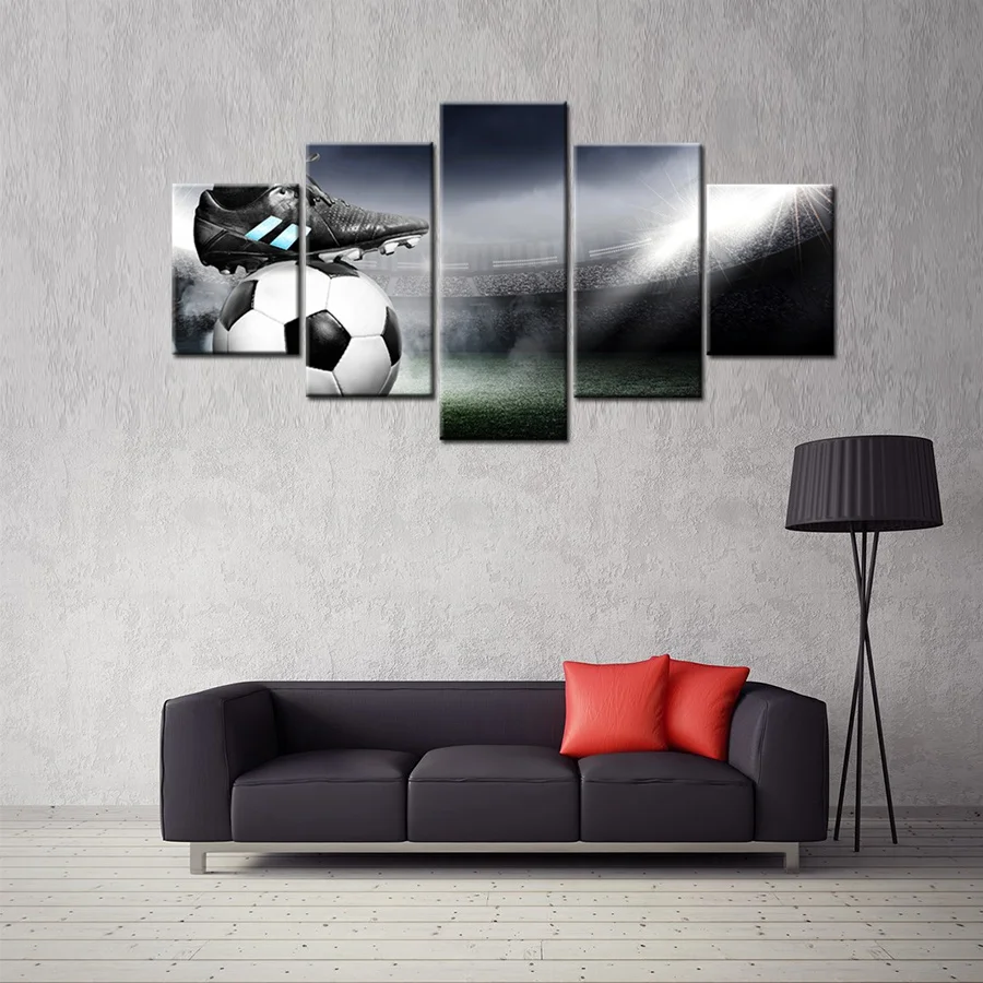 Крутой постер с изображением футбольного пейзажа Настенная картина поля