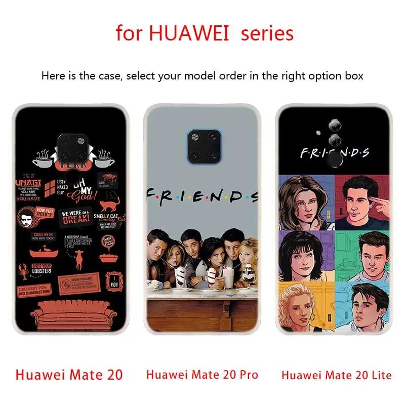 Чехлы для телефонов Perk coffee friends tv для huawei mate 30 20 10 Lite Pro, мягкий силиконовый чехол Y9 Nova 5T 5i 4 5 Pro