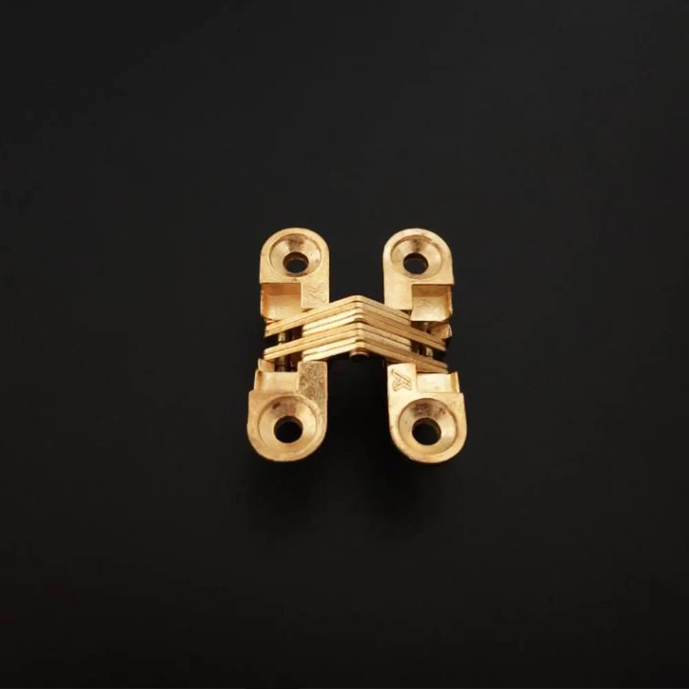 

High Quality Zinc Alloy Material Hidden Hinge Cross Hinge For Cabinet Door DIY Furniture Hardware