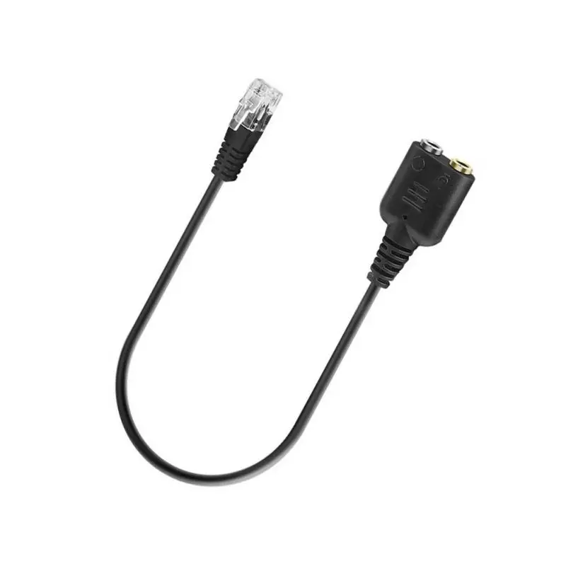 

1PC 25cm Dual 3.5mm Audio Jack Female to Male RJ9 Plug Adapter Convertor Cable PC Computer Headset Telephone Using