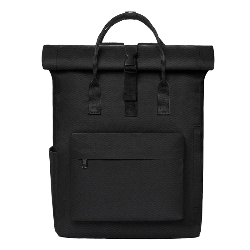 KALIDI, женский внешний рюкзак с USB зарядкой, холщовый рюкзак для мужчин, Mochila Escolar, рюкзак для ноутбука, школьный рюкзак для девочек-подростков - Цвет: Black