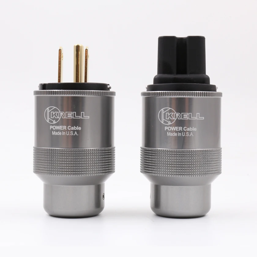 One pair Gold Plated US Power Plug Connector American Standard Cord Plug+IEC Female Terminals | Электроника