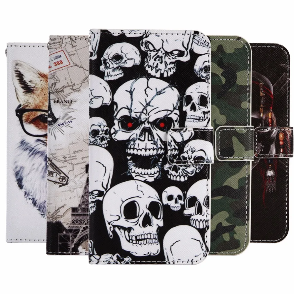 

GUCOON Cartoon Wallet Case for Blackview BV7000 Pro 5.0" Fashion PU Leather Lovely Cool Cover Cellphone Bag Shield