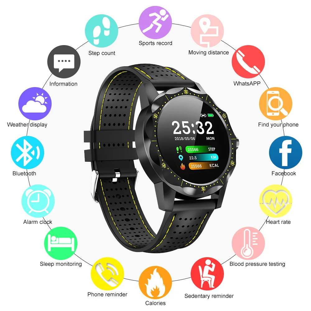 SKY 1 Smart Watch Men IP68 Waterproof Smartwatch Fitness