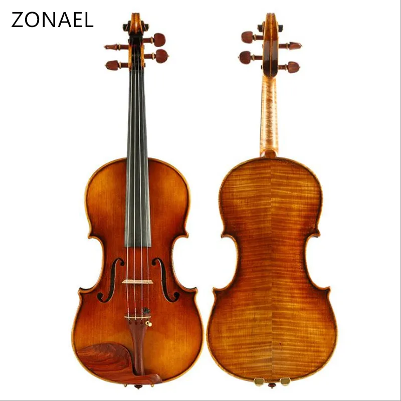 

ZONAEL Violin Maple 4/4 Violino Handmade Ebony Picea Asperata Musical Instrument More than 18 years of natural dry wood 630