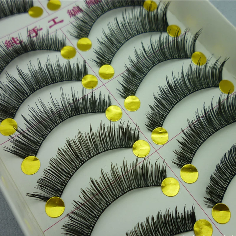 Yokpn мягкий прозрачный хлопок стебель Lashes Natural крест Накладные ресницы инструмент Макияж ежедневно Макияж длинные ресницы